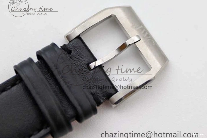 MIROTIME 0421 Vibrant Mark XVIII IW327001 SS M+F 1:1 Best Edition Black Dial on Black Leather Strap A 7055